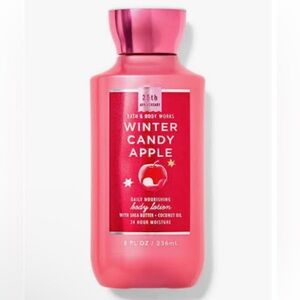 Bath & Body Works Winter Candy Apple Body Lotion - Festive Red